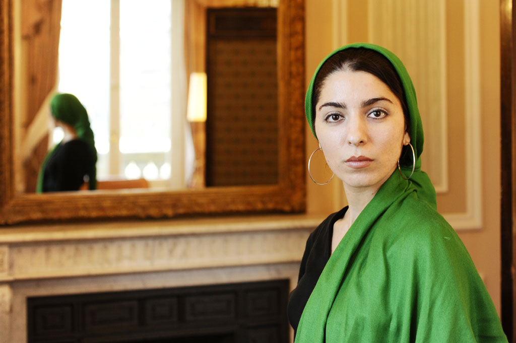 09/24/2009. 57th San Sebastian Internationnal Film Festival. Close up of Iranian director Samira Makhmalbaf